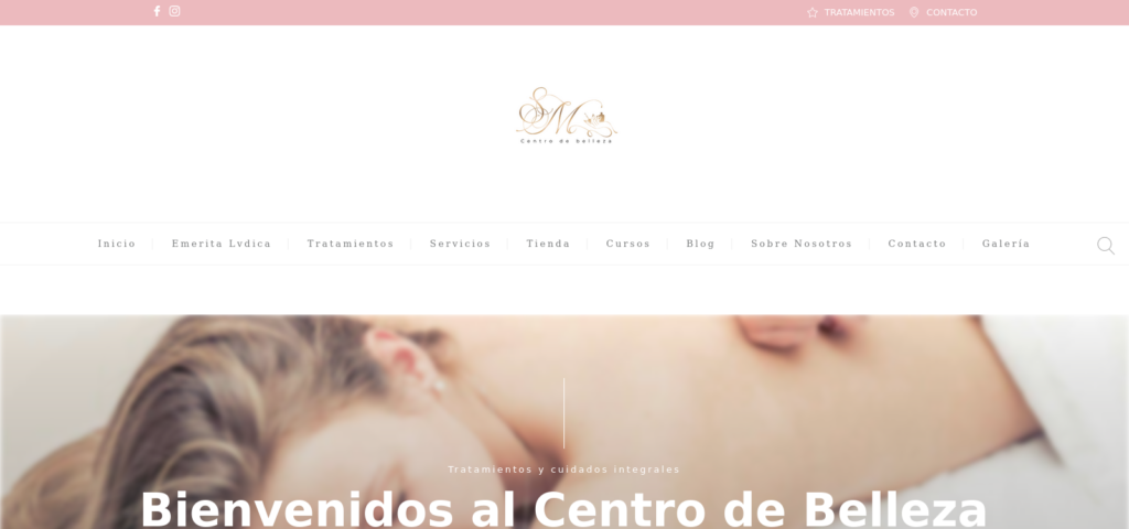 Centro de Belleza Sara Mateos website