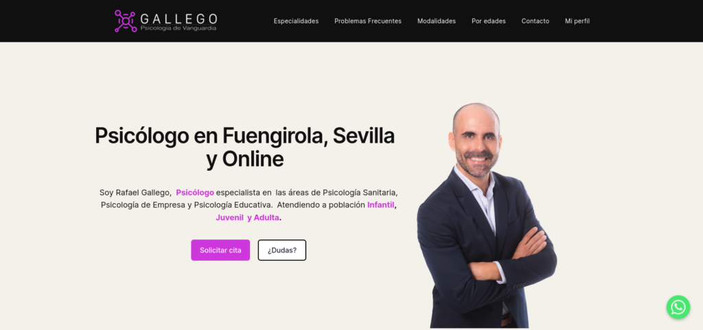 Psicología Gallego website