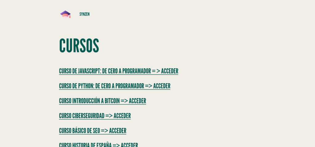 Synzen website